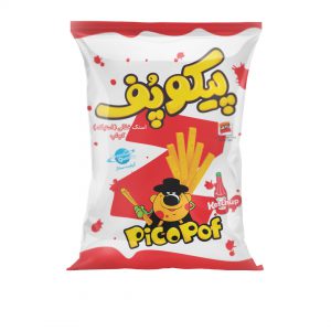 Cheese snack-ketchup