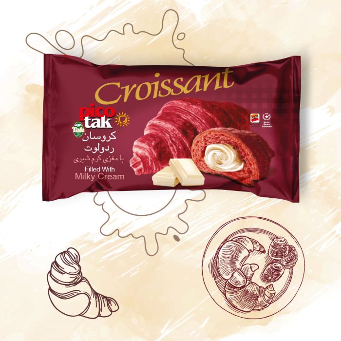Red Velvet Croissant (Filled With Milky Cream) - Image 2