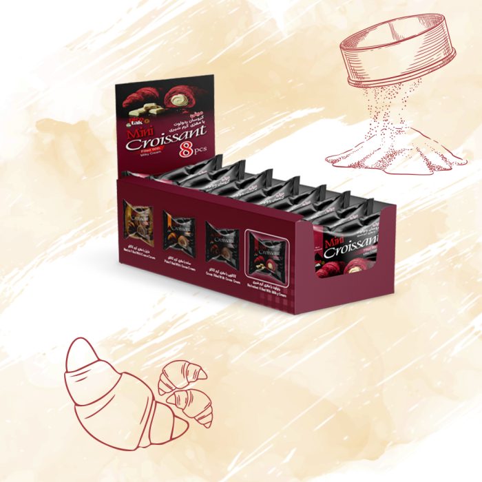 Red Velvet Mini Croissant (Filled With Milky Cream) - Image 2